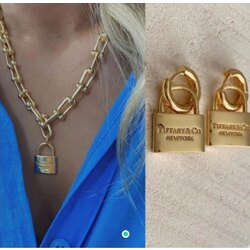 Tiffany kolye küpe set