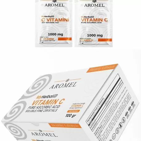 AROMEL C VİTAMİN SAF ASKORBİK ASİT 100 ŞASE