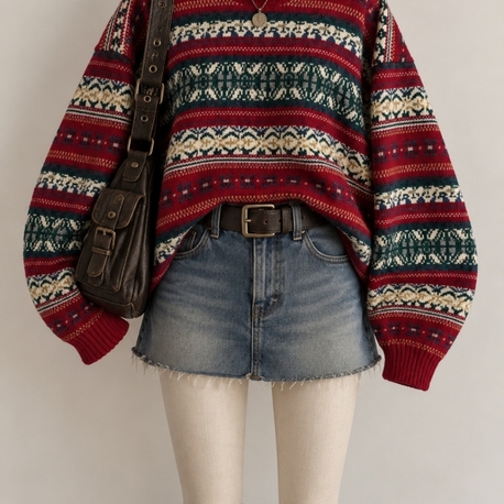 shetland vintage y2k kazak 
