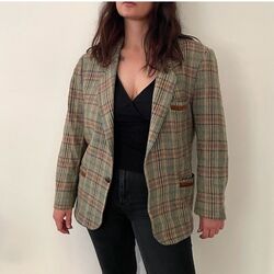 vintage ekose jacket