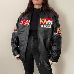 Ferrari leather racing vintage unisex