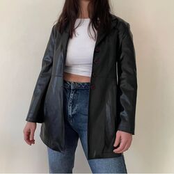 vintage 80s leather jacket