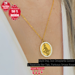 14 Ayar Altın Kaplama Hürrem Sultan Kolyesi