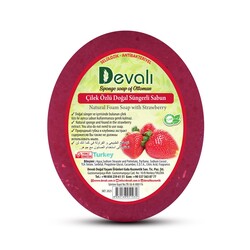 Dr.Devalı Çilek Özlü El Yapımı Doğal Süngerli Sabun