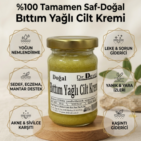 Dr.Devalı %100 Doğal içerikli Bıttım Yağlı Özel Karışım Cilt Kremi 90 Gr
