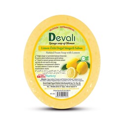 Dr.Devalı Limon Özlü El Yapımı Doğal Süngerli Sabun