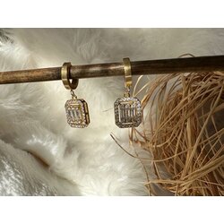 diamond seri Çelik küpe 