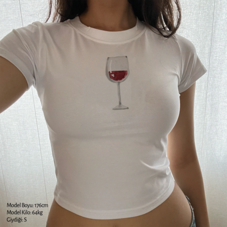 Glass of Wine Baby Tee