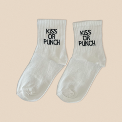 Kiss Or Punch Çorap (3 Çift)