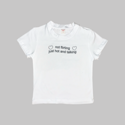 Not Flirting Just Hot And Talking Baby Tee