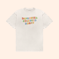 Depressed Stressed Horny T-Shirt