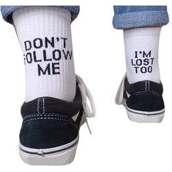 Don't Follow Me I'm Lost Too Çorap (3 Çift)