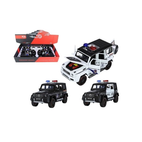 1:24 IŞIKLI SESLİ MODEL METAL POLİS JEEP