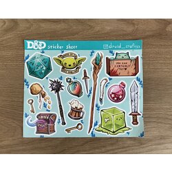 DnD sticker sheet