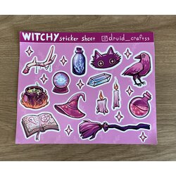Witchy sticker sheet