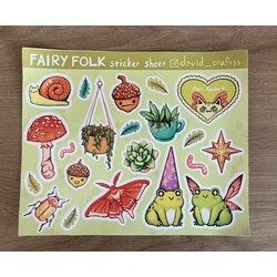 Fairy Folk sticker sheet
