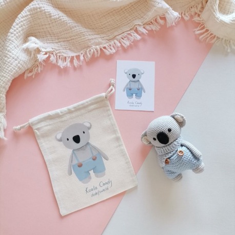 Amigurumi Erkek Koala Candy Oyuncak 