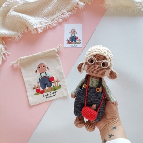 Amigurumi Kuzu Shaun Oyuncak Seti