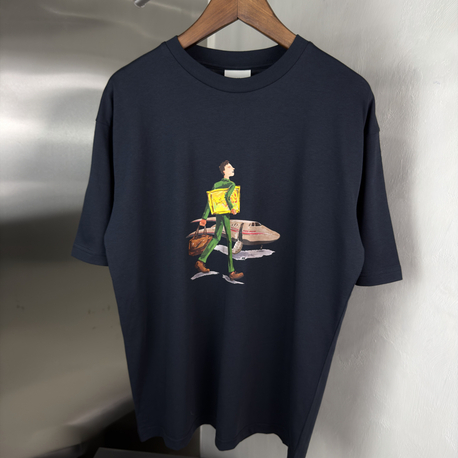 Drole De Monsieur Orjinal Etiketli T-Shirt Lacivert