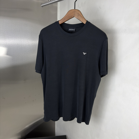 EA Orjinal Etiketli T-Shirt Pastel Siyah (Modal Pike)