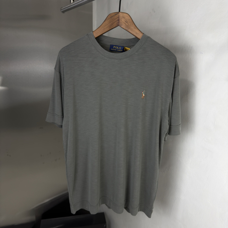 RL Orjinal Etiketli T-Shirt Haki (Flamlı Modal)