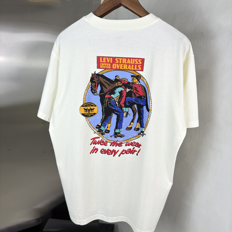 Levis T-Shirt Ekru Beyaz (Orjinal) (Sırt Detay)
