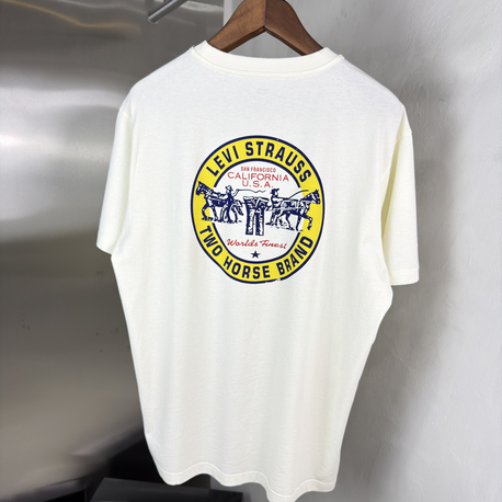 Levis T-Shirt Ekru Beyaz (Orjinal) (Sırt Detay)