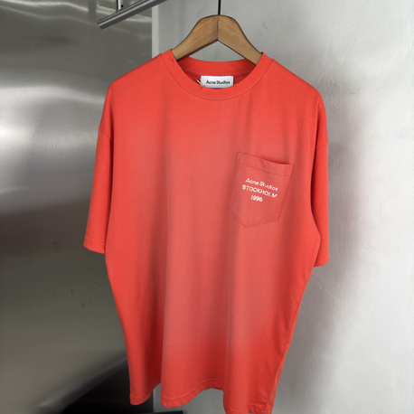 Acne Studios Orjinal Etiketli T-Shirt Nar Çiçeği (Oversize)