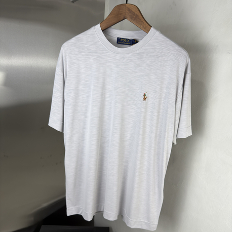 RL Orjinal Etiketli T-Shirt Gri (Flamlı Modal)