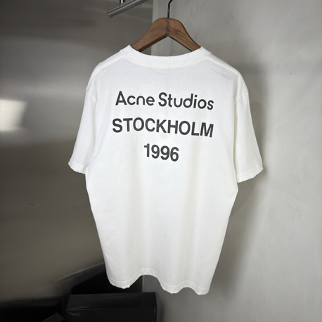 Acne Studios Orjinal Etiketli T-Shirt Beyaz (Oversize)