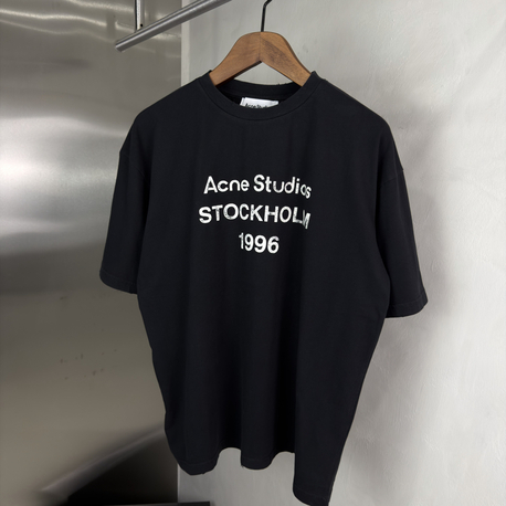 Acne Studios Orjinal Etiketli T-Shirt Siyah (Oversize)