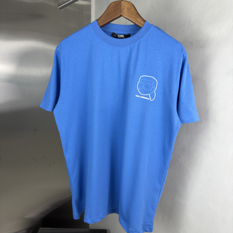 Karl Lagerfeld Orjinal Etiketli T-Shirt Mavi