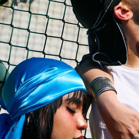 Blue Silky Durag 