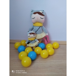 Metoo Doll Orman Temalı İkili Set Kedi Gri Bir Büyük Bir Küçük Boy