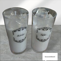 rakı bardak kişiye özel  tek mum fiyatıdır 