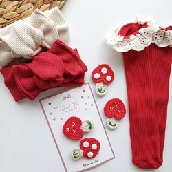 Mantar 3'lü toka set