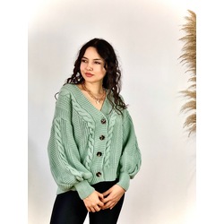 Balon Kol Oversize Hırka 