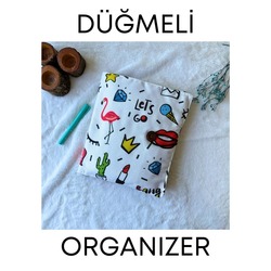 POP ART DÜĞMELİ ORGANİZER