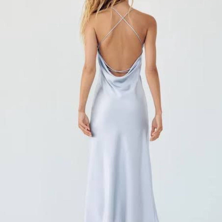 Zara saten elbise