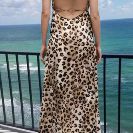 zara leopar desenli elbise
