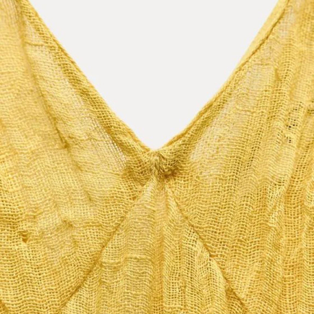 Zara sarı elbise