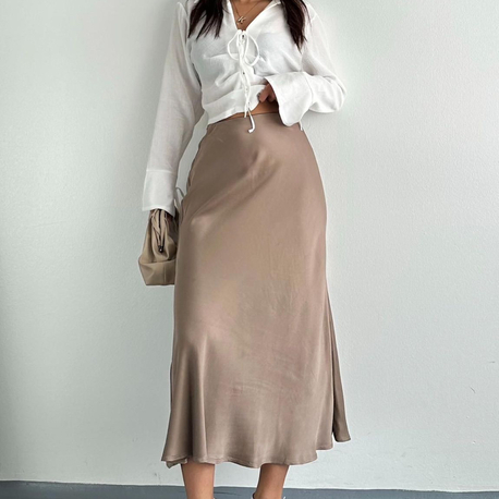 Zara saten etek