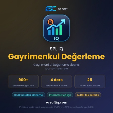 SPL IQ Gayrimenkul Değerleme — Gayrimenkul Değerleme Lisansı sınavına hazırlık (Android)