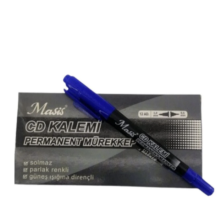 Masis 12'li Çift Uçlu Permanent Cd Kalemi