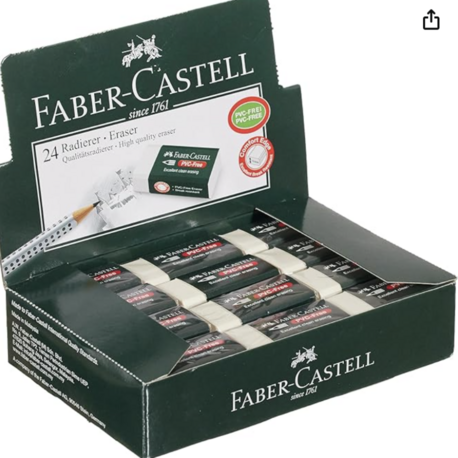 Faber-Castell Sınav Silgisi 24 lü Beyaz