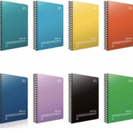 Gıpta A4 Kareli Defter Spiralli 96 Yaprak PP Kapak Fresco