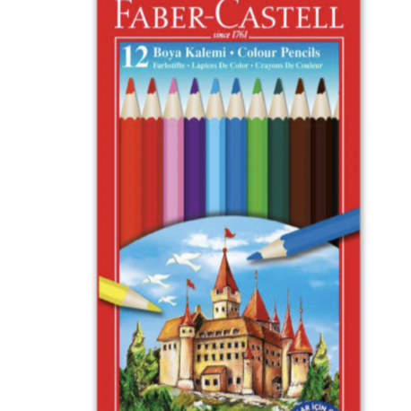 FABER CASTEL KURU BOYA 12 RENK