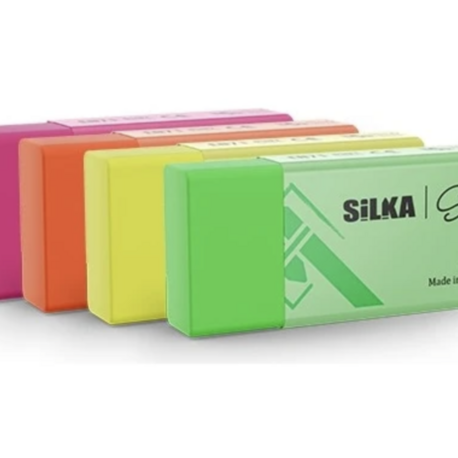 Silka Art3 Neon Orta Boy Silgi 2 ADET