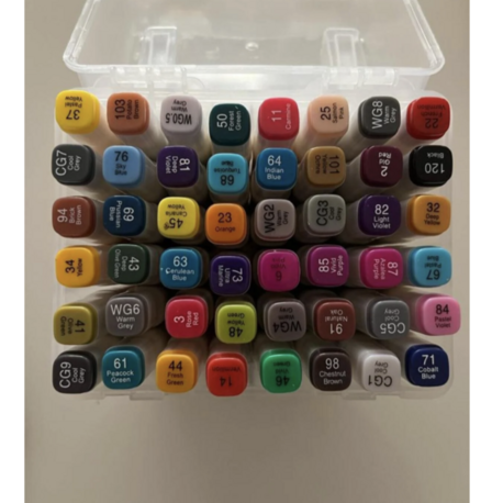 Çift Uçlu Marker Kalem Seti 48li Özel Kutusunda Touch Silky