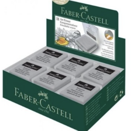 Faber-Castell Art Eraser 18 Adet Silgi Gri